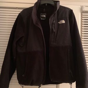 North face black fleece jacket